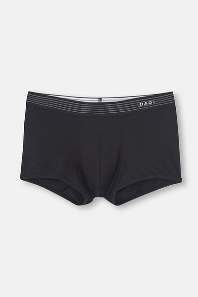 Dagi Schwarzer Basic-Boxershorts aus Mikromodal