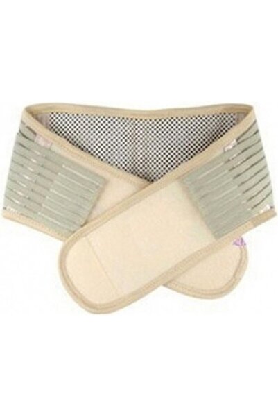 BarkoFix Кремаво магнитно коланче за талия - подходящо за всички типове фигури