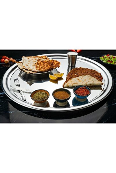 BAYDURSAN Paslanmaz Çelik Yer Sofrası Tepsi Sini No: 7 43 Cm Adet Sayısı 1