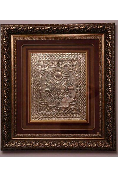 Sima Silver 925 Ayar Gümüş El Yapımı Osmanlı Devlet Arması Tuğra Sanatsal Tas...