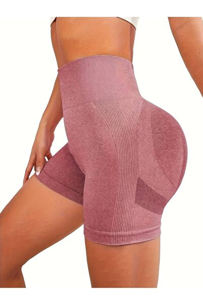 CEDAN High Waist Seamless Yoga and Fitness Shorts - Stretch and Hip Lift Detailed, Women's Flow