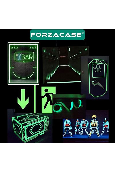 Forzacase Shining in the Dark Highlighter Water Resistant Fluorescent Tape - FC408