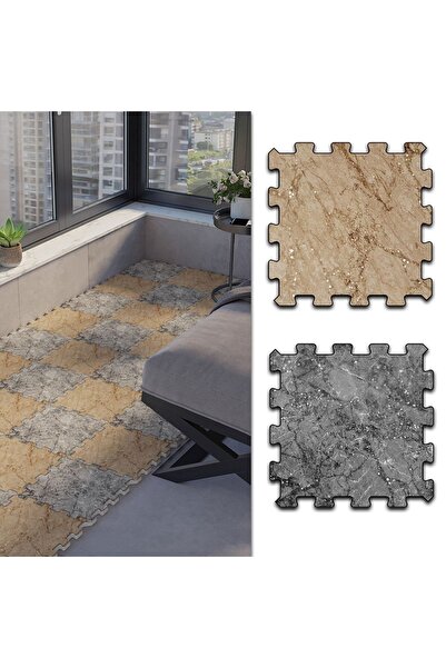 Genel Markalar Mermer Deseli Büyük Küçük Balkon Halısı Thb21 | Yapboz Halı | ...