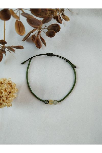 Bella Sera Studio Miyuki Prehnite Minimal Bracelet
