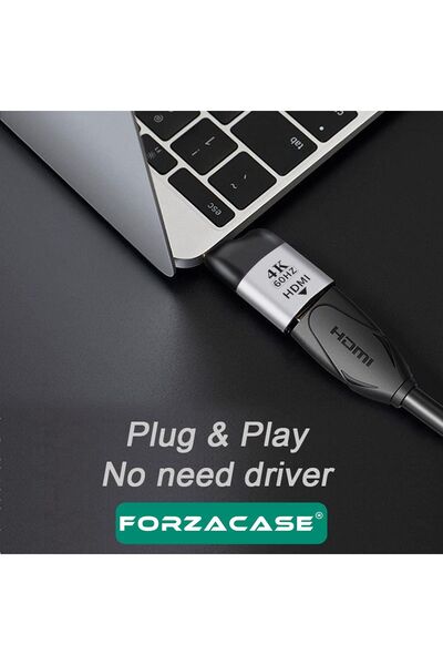 Forzacase Type-c To Hdmı 4k 60hz 1080p Type-c Iphone 15 16 Serisi Için Hdmı Dönüştürücü - Fc488