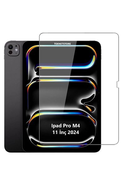 TEKNETSTORE IPad Pro 11 بوصة M4 Chip 2024 متوافق مع نانو واقي شاشة مرن غير قابل للكسر متوافق تمامًا مع A2836 A2837 A3006