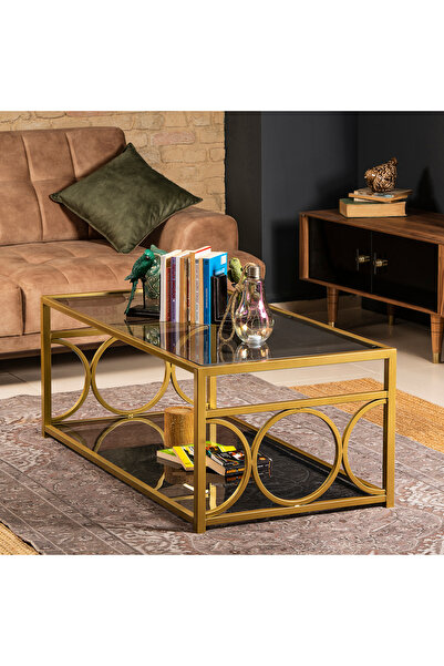 Decorotika FREDERİKA ORTA SEHPA GOLD