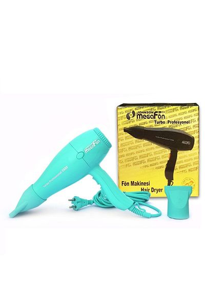 Johnson MegaFront Professional Hairdresser Hair Dryer / Blow Dryer 2400w Turquoise