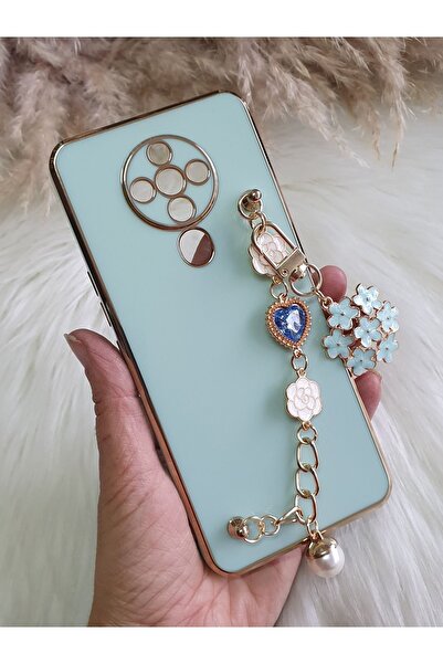 Aksesuarda Moda حافظة متوافقة مع TECNO SPARK 6 مصنوعة من حجر الزهرة واللؤلؤ ا...