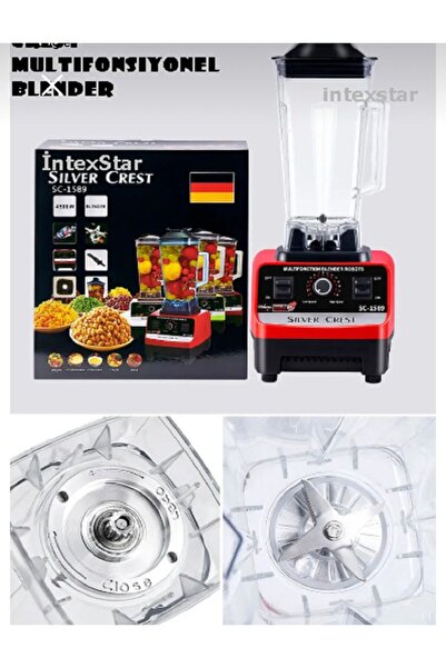 Home Crest Profesiyonel 6000 watt 2,5 Litre Cafe Bar Çift Sürahili Belender B...