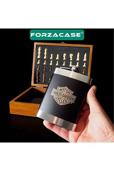 Forzacase STainless Steel PorTable Spruce Flask - 9 oz/270 ml Hip Flask - FC680