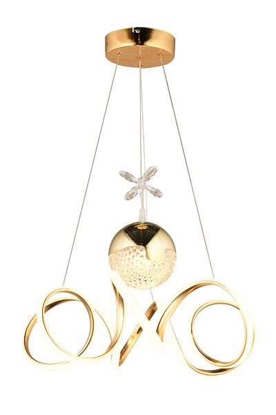 NisaLuce Gold Color Viento LED Chandelier