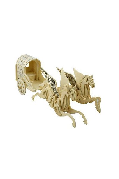 Forzacase 3D Wooden Mechanical Flying Horse 3D Puzzle Jigsaw Puzzle 83 Pieces - FC334