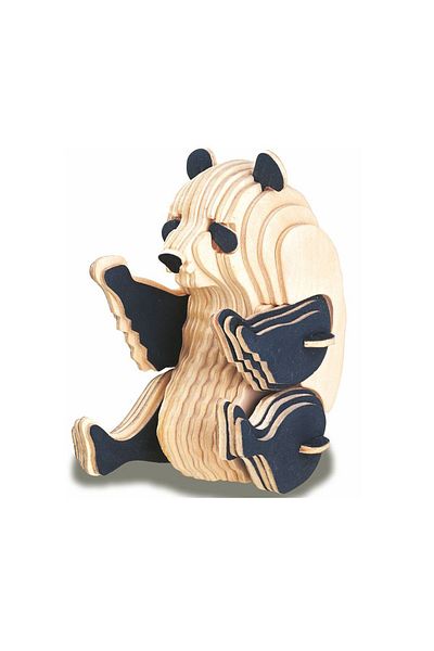 Forzacase 3D Wooden Mechanical Panda 3D Puzzle Jigsaw Puzzle 43 Pieces -FC334