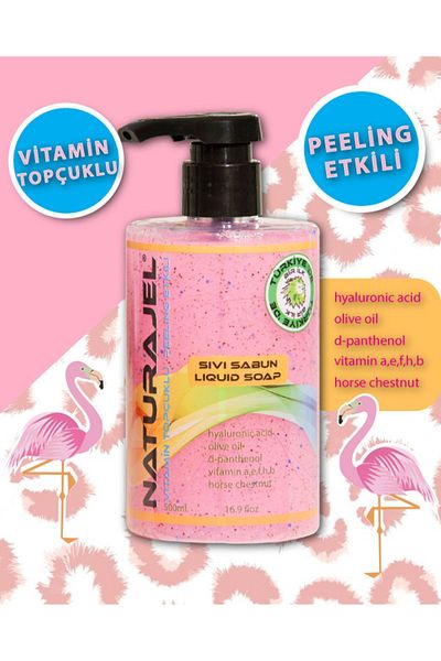 Naturalite Naturajel 500 Ml Liquid Soap with Peeling Effect and Vitamin Heel