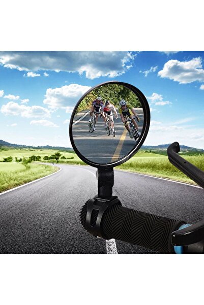 Forzacase Geniş Açılı Elektrikli Bisiklet Scooter Dikiz Aynası 8 cm Çap - FC619