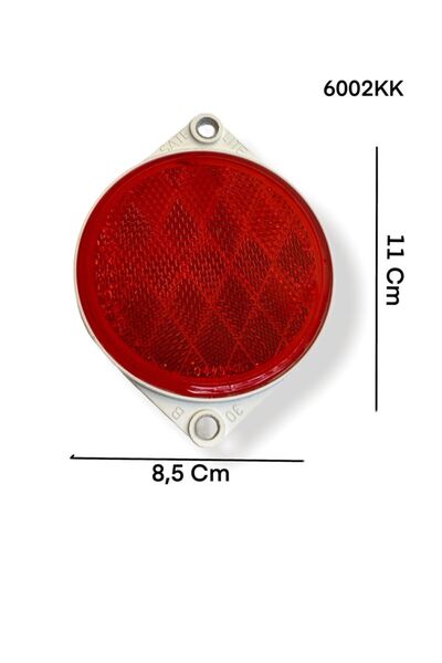 gcstore Red Screw-In Round Plastic Reflector Cat Eye Caravan/Van/Trailer