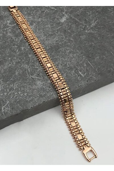 Chillin' Altın Kaplama Kararmaz Seri Ray Model Gold Kalın Kadın Bileklik
