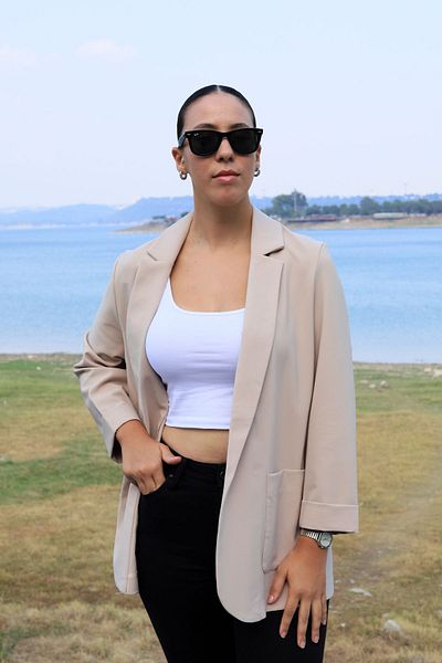 PARKDERİN JACHETA BLAZER DE MĂRI MARI MARE LYCRA TEXTURADĂ MOALE