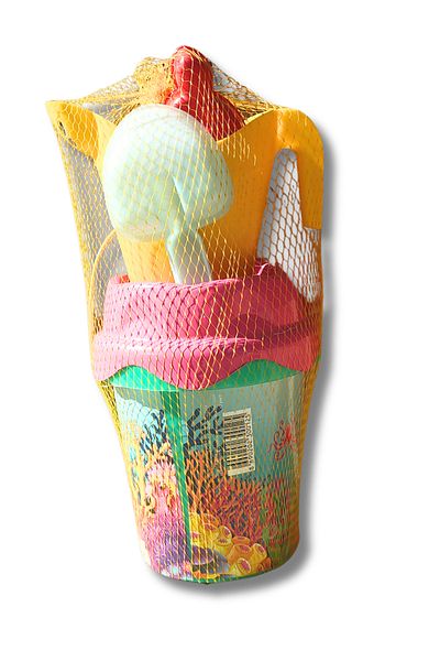 TNT 19cm Sea and Beach Sand Bucket with Accessories - Game Set 1 Piece