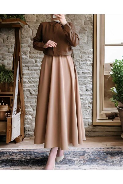 sozan Puff Scuba Mink Skirt