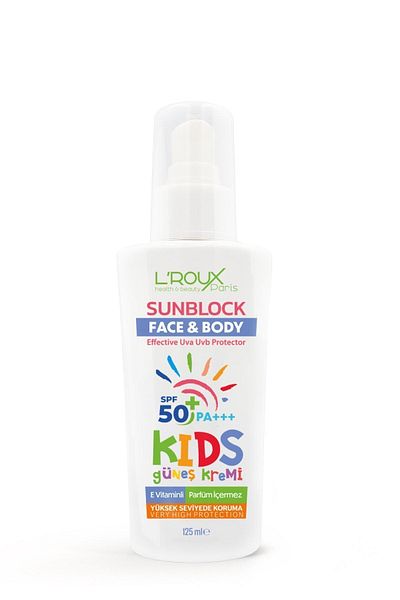 L'roux health & beauty HiGh Protection Children's Sunscreen - TinY's Sensitive Skin, Spf 50 (125ML)