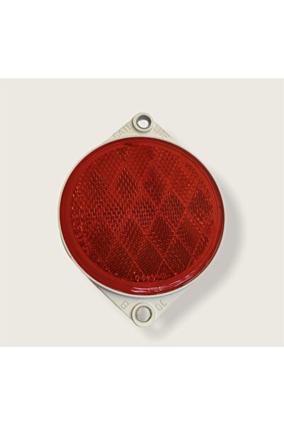 gcstore عاكس بلاستيكي دائري عين القطة - قافلة / شاحنة / مقطورة برغي حمراء