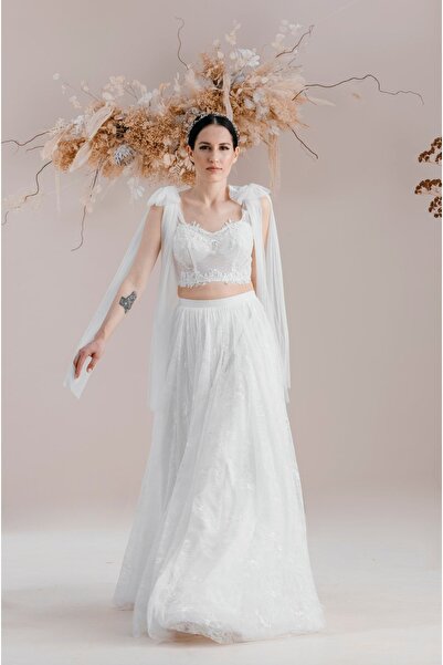 bride in love İki Parça Büstiyerli Gelinlik