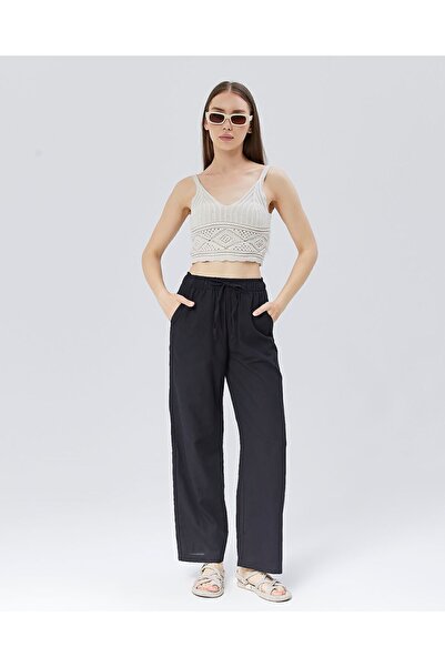 POD Oversize Linen Blended Plaszo Pants
