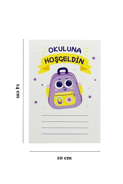 reprodesign 10X14 cm to Your School - Welcome Printed 30 Cards:2