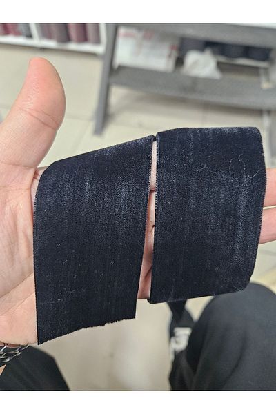 kadifecim Black Velvet Ribbon - 5 cm and 5 Meters