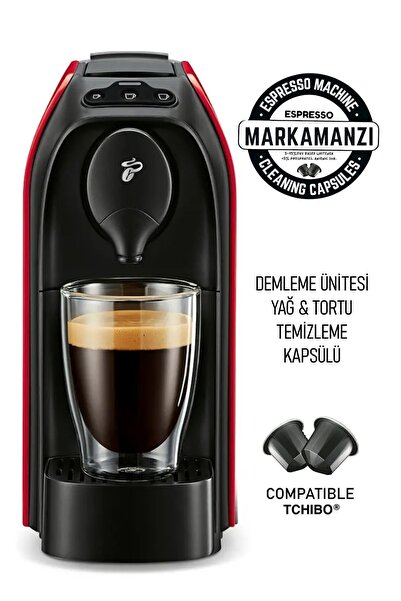 Markamanzi Kapsül Espresso Kahve Makineleri Yağ ve Tortu Temizleme Kapsülü 2 ...