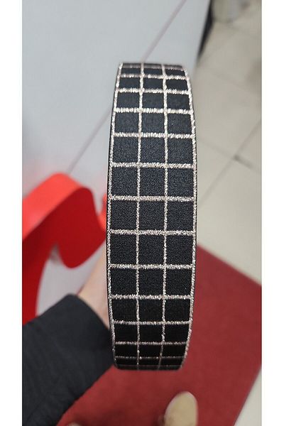 kadifecim 4CM GENESITY FLAT COPPER SILVERY RUBBER STRIP