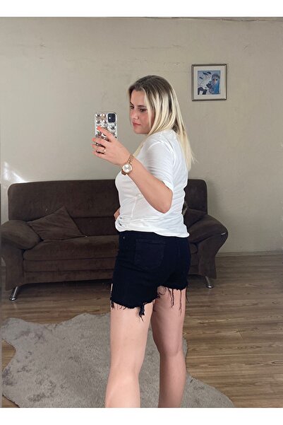 TUBA TOPTAŞ MİNİ KOT ŞORT