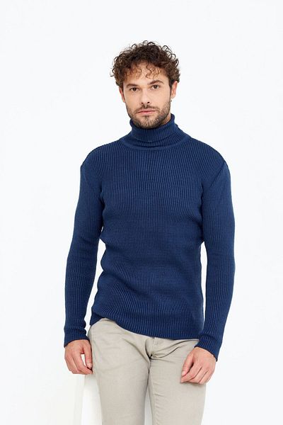 Tarz Cool Πουλόβερ Indigo Turtleneck -trzcm7781r02