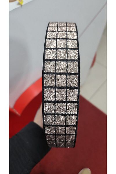 kadifecim 4CM GENESITY FLAT COPPER SILVERY RUBBER STRIP
