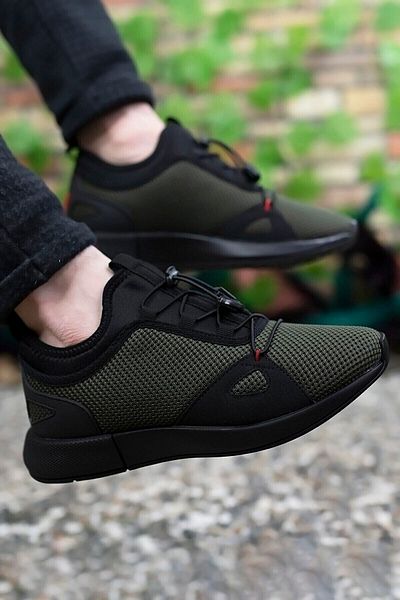 Riccon Pánské khaki šněrovací tenisky00121925