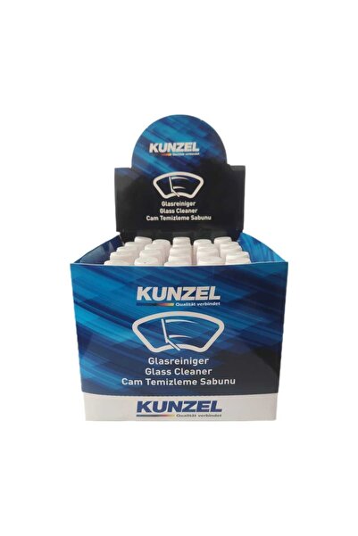 KUNZEL 25 Adet Cam Temizleme Sabunu Konsantre Yazlık Cam Suyu 33 ml 25 Adet