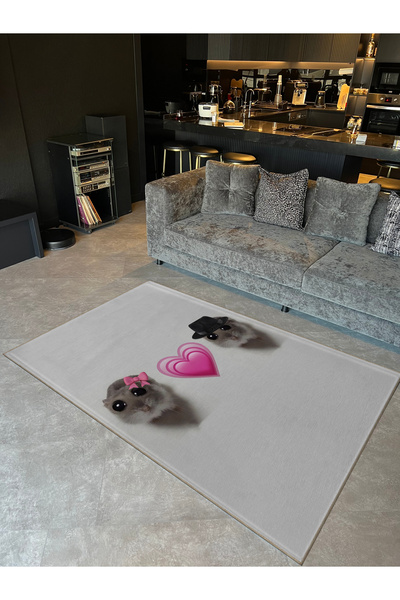 Rugs Modern Halı سلسلة الهامستر الحزين سلسلة الهامستر الحزين المزخرف بنقوش ال...