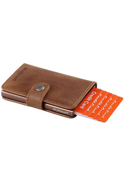 WalSmart Mini Leather Wallet with Smart Mechanism