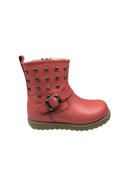 OrtopedikAL 1005 Kız Çocuk Bot Mercan Troklu % 100 Deri Ortopedik Anatomik 2143 Klt