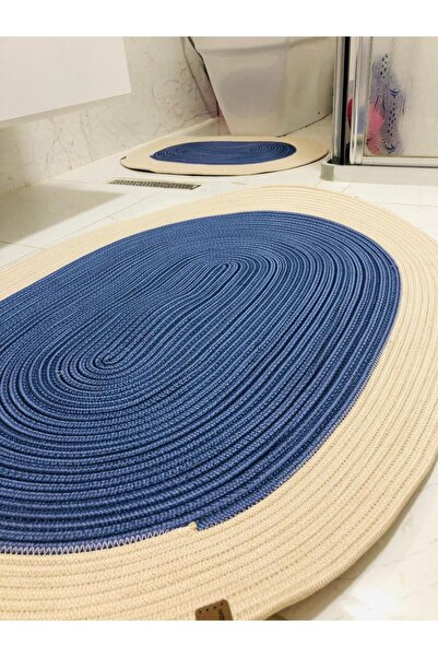 ModaCardin Σετ 2 πατάκια μπάνιου από γιούτα και άχυρο - Καλάθι σε στυλ Bohemian και Nordic