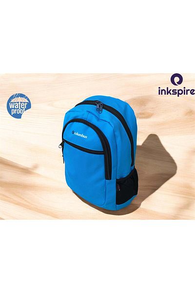 inkspire Geantă ortopedică impermeabilă cu 3 ochi - Geantă de liceu cu mai multe compartimente, anti-transpirație și suport pentru spate
