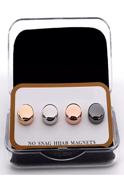 öz ergül 4 Lü Eşarp Mıknatısı Şal Mıknatısı Metal Kaplama Scarf Magnet Hijab Pins Brooch Broş Hijab Magnet