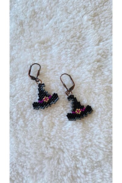 elamindunyasi ميوكي محبوك قبعة الساحرة أقراط الهالوين