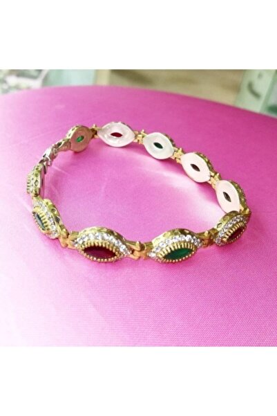 Oriental Kuyumculuk Jewellery Yakut Ve Zümrüt Taşlı Gümüş Otantik Bileklik