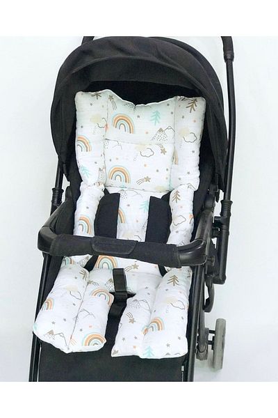 FG Store Cotton Muslin Baby Stroller Cushion