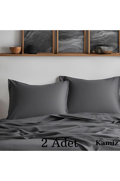 KAMİZ 2 Cotton Pillow Cases with Cover - 50x70