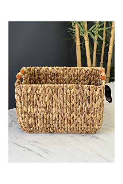 Doğudeko Lüx Çok Amaçlı Hasır Sepet Küçük 36 x 28 x 23