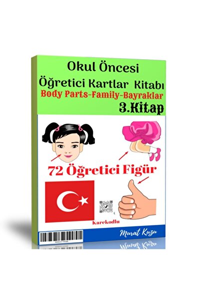 Enine Boyuna Eğitim بطاقات تعليمية لمرحلة ما قبل المدرسة-3 (أجزاء الجسم-الأسر...